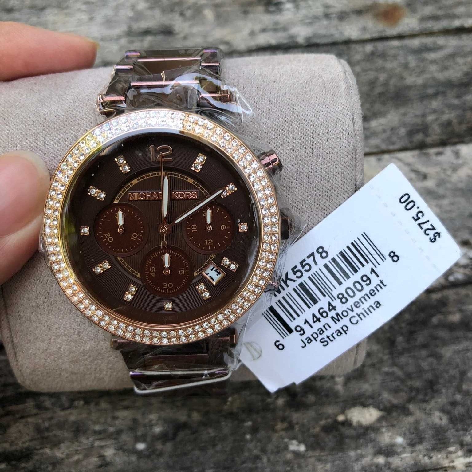  Shop Authentic Michael Kors Parker Chronograph Brown Dial Brown Steel Strap Watch For Women - MK5578 - Luxxuri