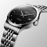  Shop Authentic Longines Record Automatic Stainless Steel 40mm Watch for Men - L2.821.4.57.6 - Luxxuri