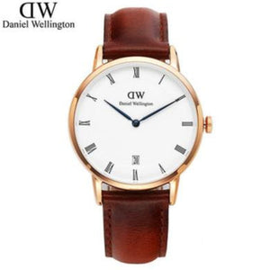  Shop Authentic Daniel Wellington Dapper St Mawes White Dial Brown Leather Strap Watch For Women - DW00100091 - Luxxuri