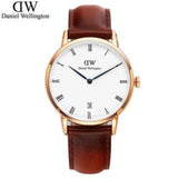  Shop Authentic Daniel Wellington Dapper St Mawes White Dial Brown Leather Strap Watch For Women - DW00100091 - Luxxuri
