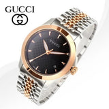  Shop Authentic Gucci G Timeless Black Dial Two Tone Steel Strap Watch For Women - YA126512 - Luxxuri