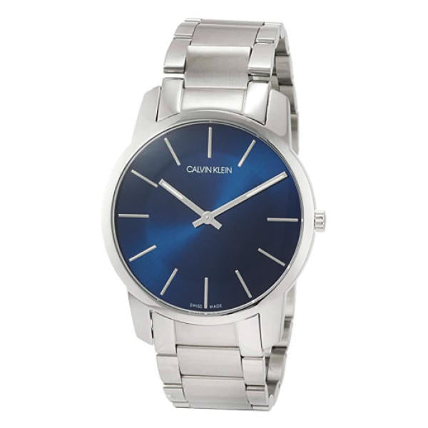  Shop Authentic Calvin Klein City Blue Dial Silver Steel Strap Watch for Men - K2G2114N - Luxxuri