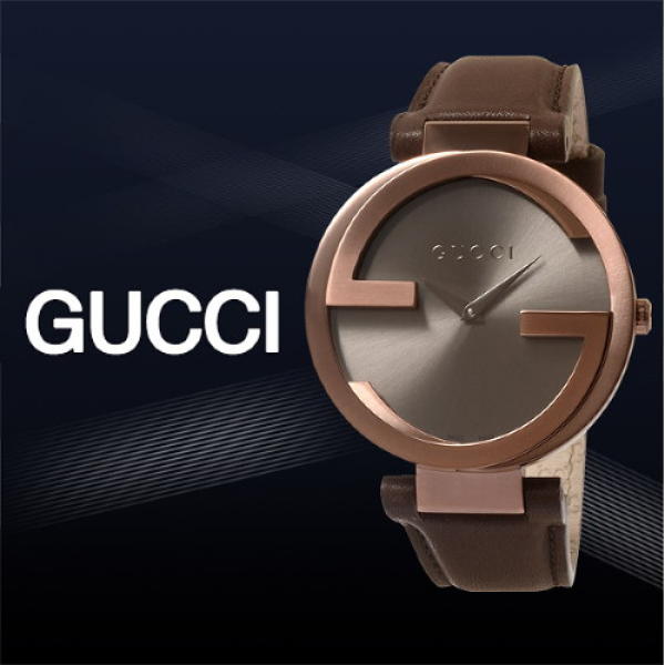  Shop Authentic Gucci Interlocking Brown Dial Brown Leather Strap Watch For Women - YA133309 - Luxxuri