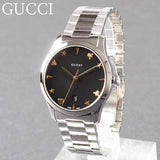  Shop Authentic Gucci G Timeless Black Dial Silver Steel Strap Watch For Women - YA1264029A - Luxxuri