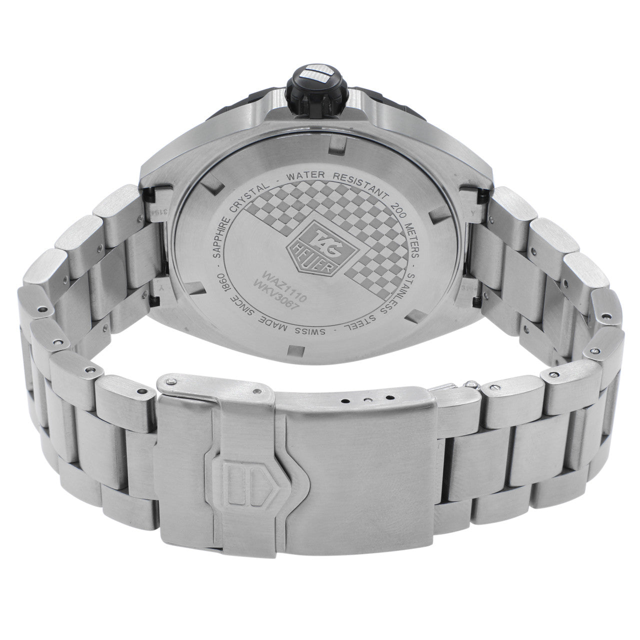 Tag Heuer Formula 1 Quartz Black Dial Silver Steel Strap Watch for Men - WAZ1110.BA0875