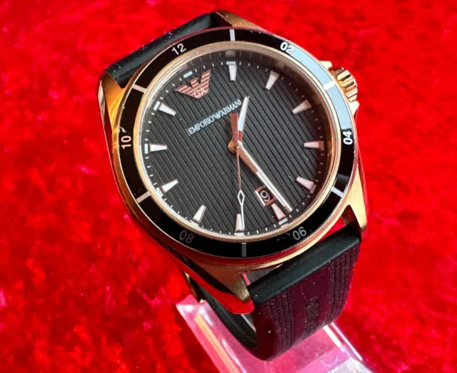  Shop Authentic Emporio Armani Sport Quartz Black Dial Black Rubber Strap Watch For Men - AR11101 - Luxxuri