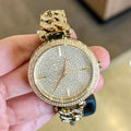  Shop Authentic Michael Kors Catelyn Crystals Gold Dial Gold Steel Strap Watch For Women - MK4674 - Luxxuri