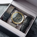  Shop Authentic Michael Kors Brecken Quartz Black Dial Silver Mesh Strap Watch For Men - MK8961 - Luxxuri
