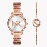  Shop Authentic Michael Kors Melissa Quartz Silver Dial Rose Gold Steel Strap Watch for Women - MK1052 - Luxxuri