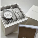  Shop Authentic Michael Kors Melissa Quartz Silver Dial Silver Steel Strap Watch for Women - MK4370 - Luxxuri