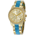  Shop Authentic Michael Kors Ritz Gold Dial Two Tone Steel Strap Watch for Women - MK6328 - Luxxuri