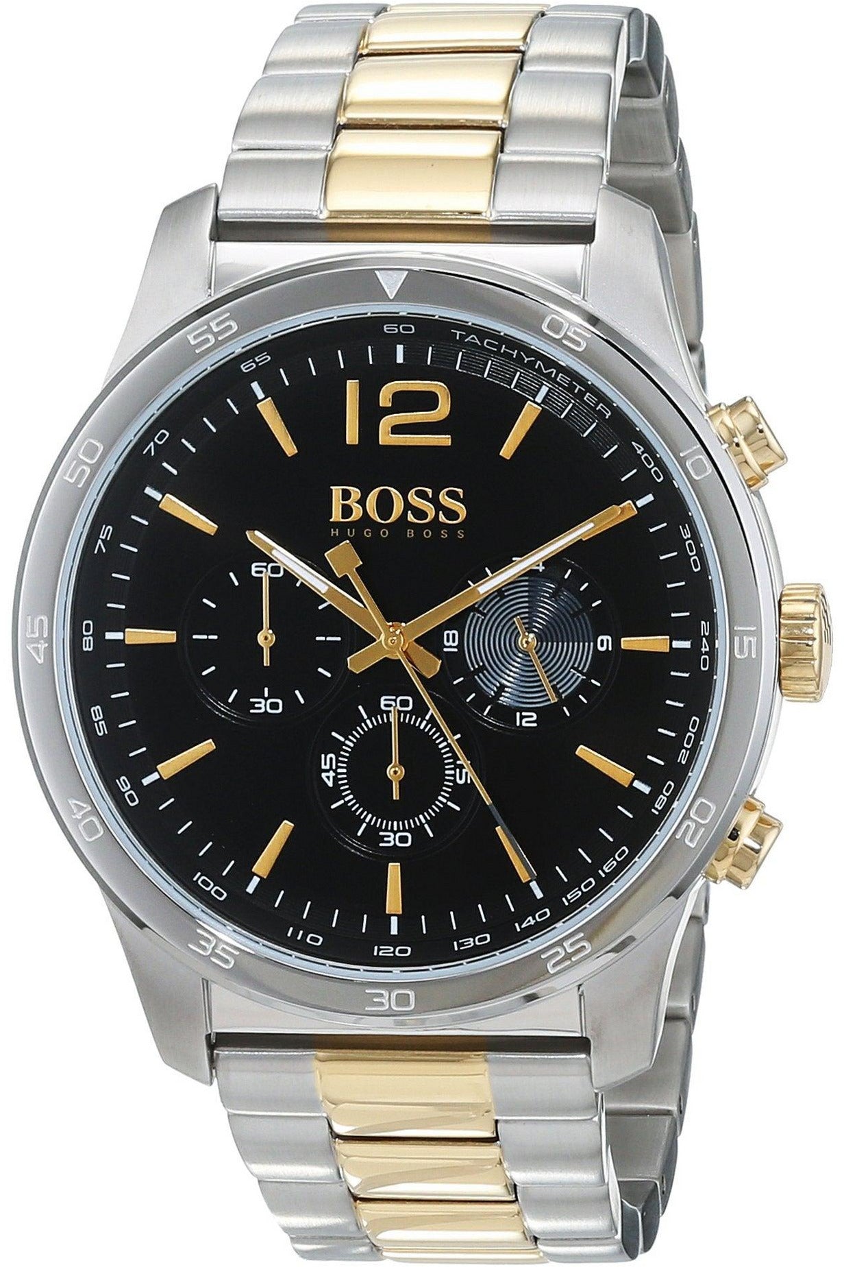  Shop Authentic Hugo Boss Professional Black Dial Two Tone Steel Strap Watch for Men - 1513529 - Luxxuri