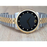  Shop Authentic Movado Museum Classic Diamonds Black Dial Two Tone Steel Strap Watch For Men - 0606879 - Luxxuri