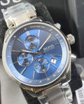  Shop Authentic Hugo Boss Grand Prix Blue Dial Silver Steel Strap Watch for Men - 1513478 - Luxxuri