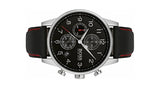  Shop Authentic Hugo Boss Navigator Black Dial Black Leather Strap Watch for Men - 1513535 - Luxxuri
