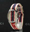  Shop Authentic Gucci G Timeless Quartz White Dial Two Tone NATO Strap Watch For Men - YA1264071 - Luxxuri