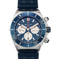  Shop Authentic Breitling Super Chronomat B01 44 Blue Dial Blue Rubber Strap Watch for Men - AB0136161C1S1 - Luxxuri