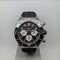  Shop Authentic Breitling Super Chronomat B01 44 Black Dial Black Rubber Strap Watch for Men - AB0136251B1S1 - Luxxuri