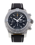  Shop Authentic Breitling Avenger Chronograph 45mm Black Dial Black Leather Strap Watch for Men - A13317101B1X1 - Luxxuri