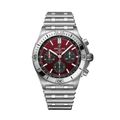 Breitling Chronomat B01 42 Six Nations Wales Red Dial Silver Steel Strap Watch for Men - AB0134A61K1A1