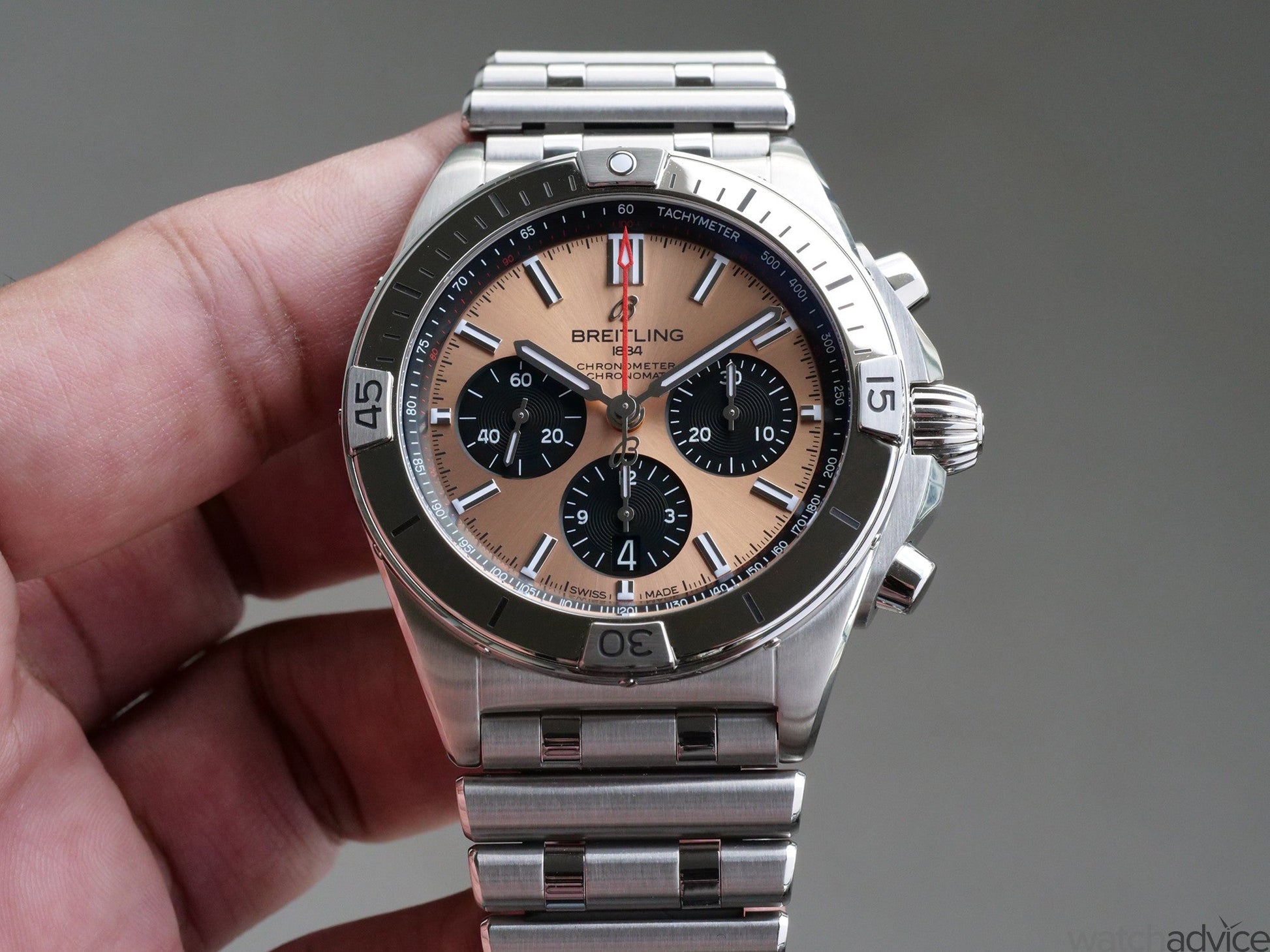  Shop Authentic Breitling Chronomat B01 42 Brown Dial Silver Steel Strap Watch for Men - AB0134101K1A1 - Luxxuri