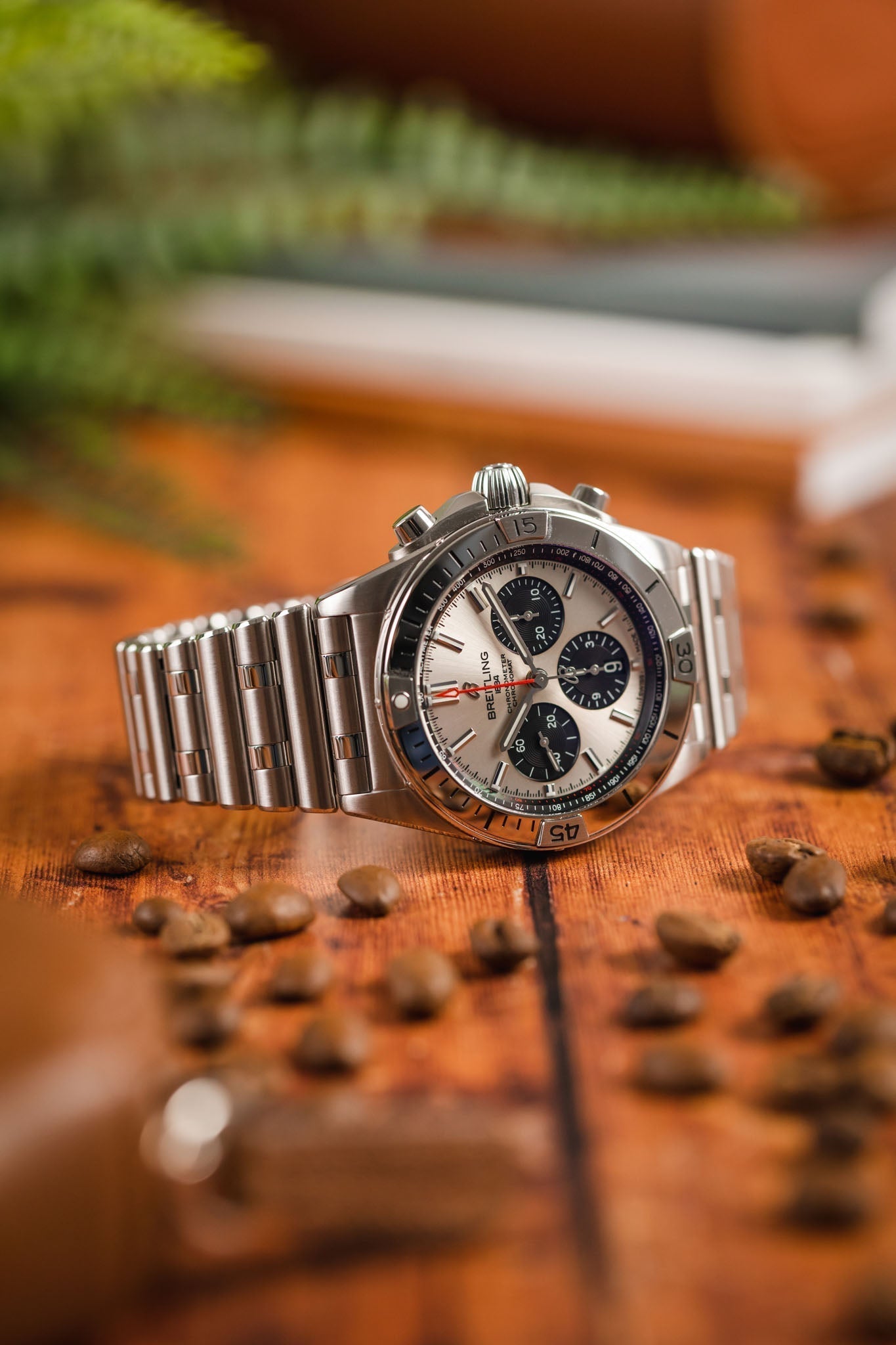  Shop Authentic Breitling Chronomat B01 42mm Silver Dial Silver Steel Strap Watch for Men - AB0134101G1A1 - Luxxuri