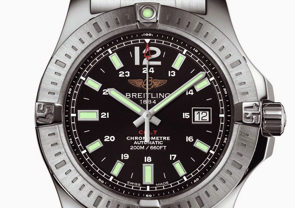  Shop Authentic Breitling Colt Automatic 44mm Black Dial Stainless Steel Mens Watch - A1738811/BD44/173A - Luxxuri