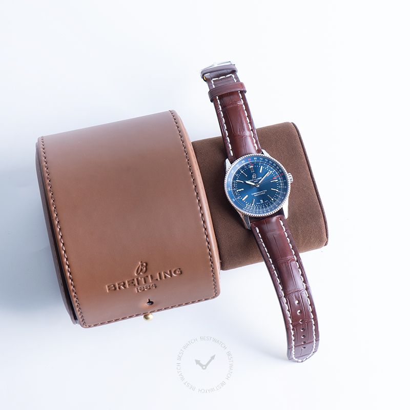  Shop Authentic Breitling Navitimer 1 Automatic 41mm Blue Dial Brown Steel Strap Watch for Men - A17326161C1P1 - Luxxuri