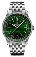 Shop Authentic Breitling Navitimer Automatic 41mm Green Dial Silver Steel Strap Watch for Men - A17326361L1A1 - Luxxuri