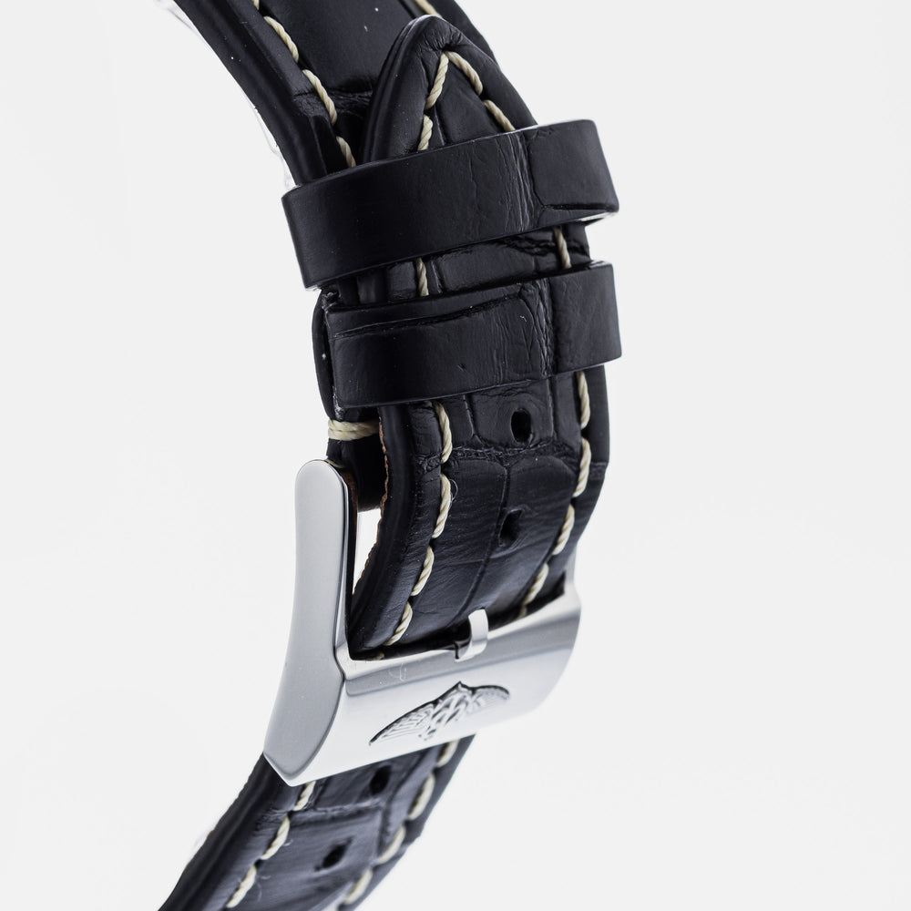  Shop Authentic Breitling Navitimer 1 Chronograph 41mm Automatic Black Dial Black Leather Strap Mens Watch - A13324121B1P1 - Luxxuri