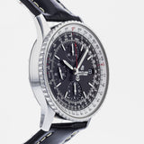  Shop Authentic Breitling Navitimer 1 Chronograph 41mm Automatic Black Dial Black Leather Strap Mens Watch - A13324121B1P1 - Luxxuri