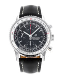  Shop Authentic Breitling Navitimer 1 Chronograph 41mm Automatic Black Dial Black Leather Strap Mens Watch - A13324121B1P1 - Luxxuri