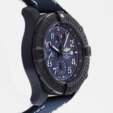 Shop Authentic Breitling Super Avenger Chronograph 48 Night Mission Blue Dial Blue Leather Strap Watch for Men - V13375101C1X2 - Luxxuri