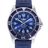  Shop Authentic Breitling Superocean II 44mm Blue Dial Blue Rubber Strap Watch for Men - A17392D8/C910/158S/A20SS.1 - Luxxuri