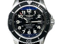  Shop Authentic Breitling Superocean II 42mm Black Leather Strap Mens Watch - A17365C9 - Luxxuri