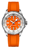  Shop Authentic Breitling Superocean Automatic 36 Orange Dial Orange Rubber Strap Watch for Men - A17377211O1S1 - Luxxuri