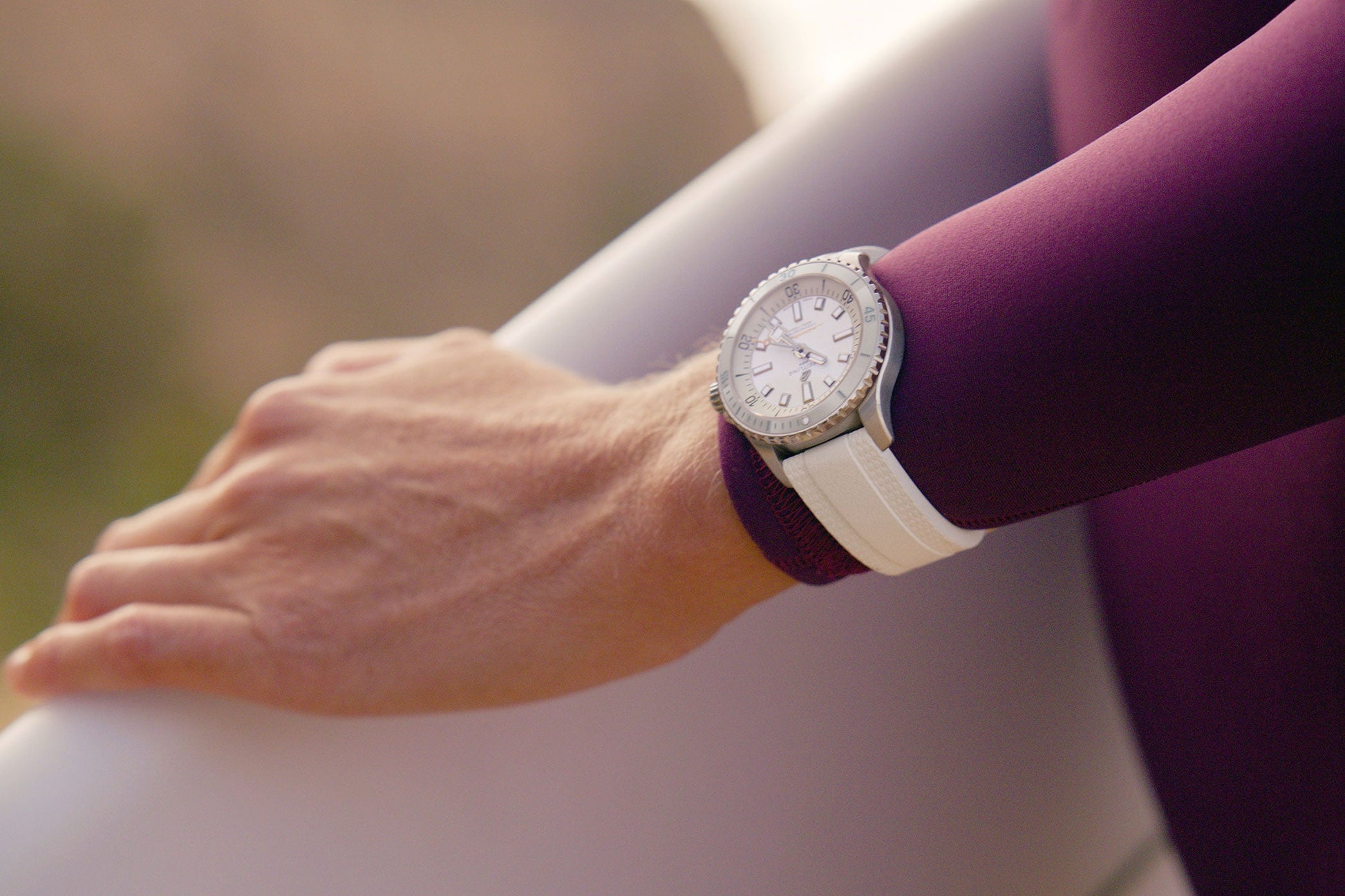  Shop Authentic Breitling Superocean Automatic 36 White Dial White Rubber Strap Watch for Men - A17377211A1S1 - Luxxuri