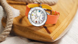  Shop Authentic Breitling Superocean Heritage '57 Pastel Paradise White Dial Orange Leather Watch for Women - A10340A11A1X1 - Luxxuri
