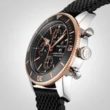  Shop Authentic Breitling Superocean Heritage Chronograph 44 Black Dial Black Mesh Bracelet Watch for Men - U13313121B1S1 - Luxxuri