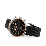  Shop Authentic Breitling Superocean Heritage Chronograph 44 Black Dial Black Mesh Bracelet Watch for Men - U13313121B1S1 - Luxxuri