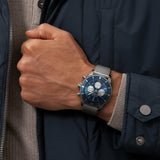  Shop Authentic Breitling Superocean Heritage B01 Chronograph 44 Blue Dial Silver Mesh Bracelet Watch for Men - AB0162161C1A1 - Luxxuri