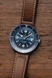  Shop Authentic Breitling Superocean Heritage '57 Blue Dial Brown Leather Strap Watch for Men - A10370161C1X1 - Luxxuri