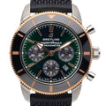  Shop Authentic Breitling Superocean Heritage B01 Chronograph 44 Limited Edition Green Dial Black Mesh Bracelet Watch for Women - UB01622A1L1S1 - Luxxuri