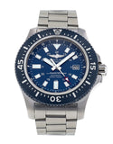  Shop Authentic Breitling Superocean 44mm Special Blue Dial Silver Steel Strap Watch for Men - Y17393161C1A1 - Luxxuri