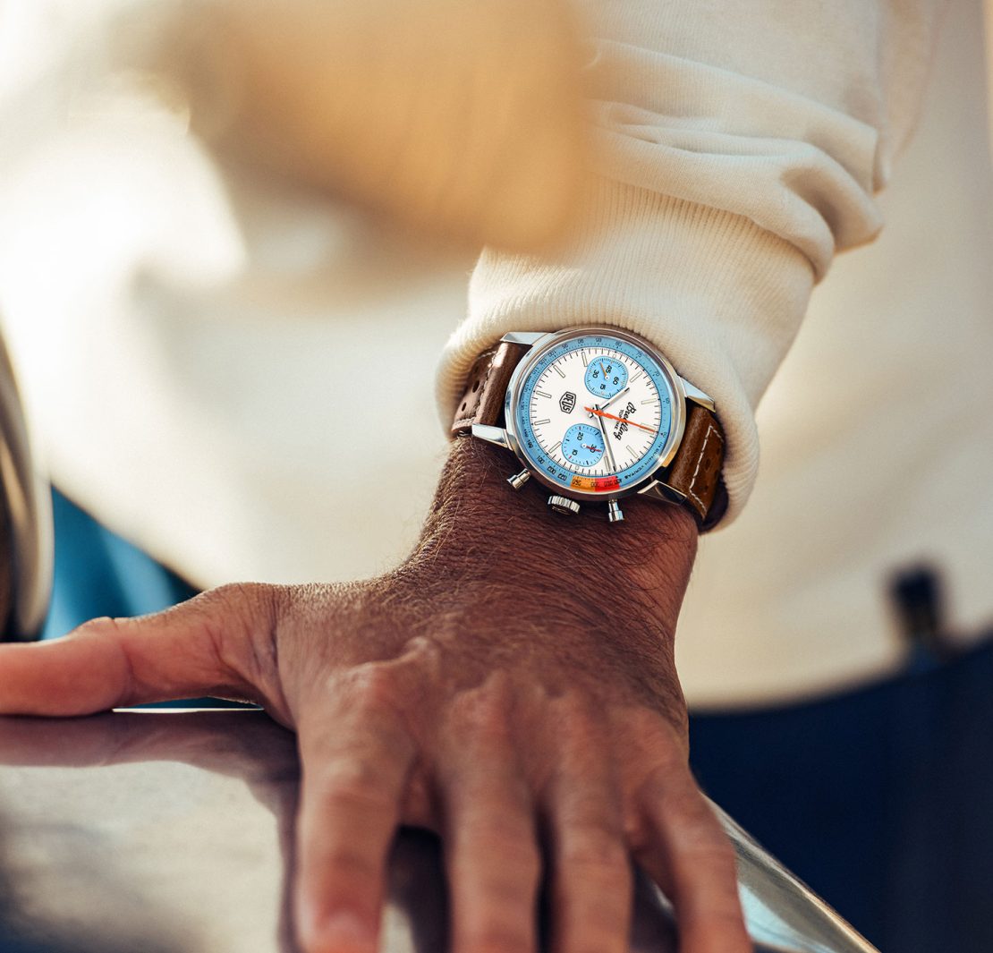  Shop Authentic Breitling Top Time Deus Limited Edition White Dial Brown Leather Strap Watch for Men - A233112A1A1X1 - Luxxuri