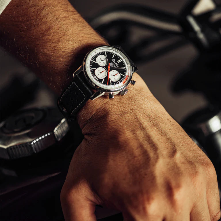  Shop Authentic Breitling Top Time B01 Deus Black Dial Black Leather Strap Watch for Men - AB01765A1B1X1 - Luxxuri