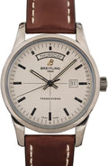  Shop Authentic Breitling Transocean Day & Date 43mm Brown Leather Strap Mens Watch - A4531012|G751|437X|A20B A.1 - Luxxuri