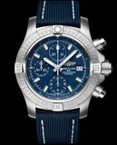  Shop Authentic Breitling Avenger Chronograph 43 Blue Dial Blue Nylon Strap Watch for Men - A13385101C1X1 - Luxxuri