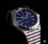  Shop Authentic Breitling Chronomat Automatic 36 Blue Dial Silver Steel Strap Watch for Women - A10380101C1A1 - Luxxuri