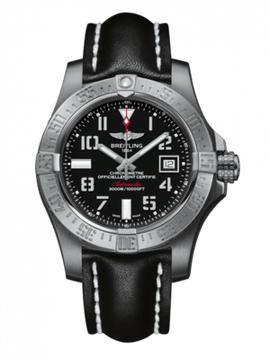  Shop Authentic Breitling Avenger II Seawolf Stainless Steel 45mm Volcano Black Leather Strap Mens Watch - A1733110/BC31/436X - Luxxuri